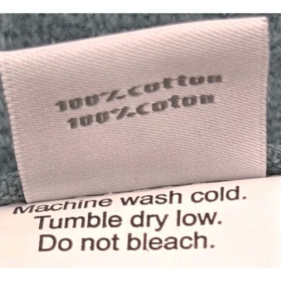 Felpinter 6pc 100% Cotton Towels Set Dark Aqua Stitched Stripe Made in Portugal - Picture 9 of 11